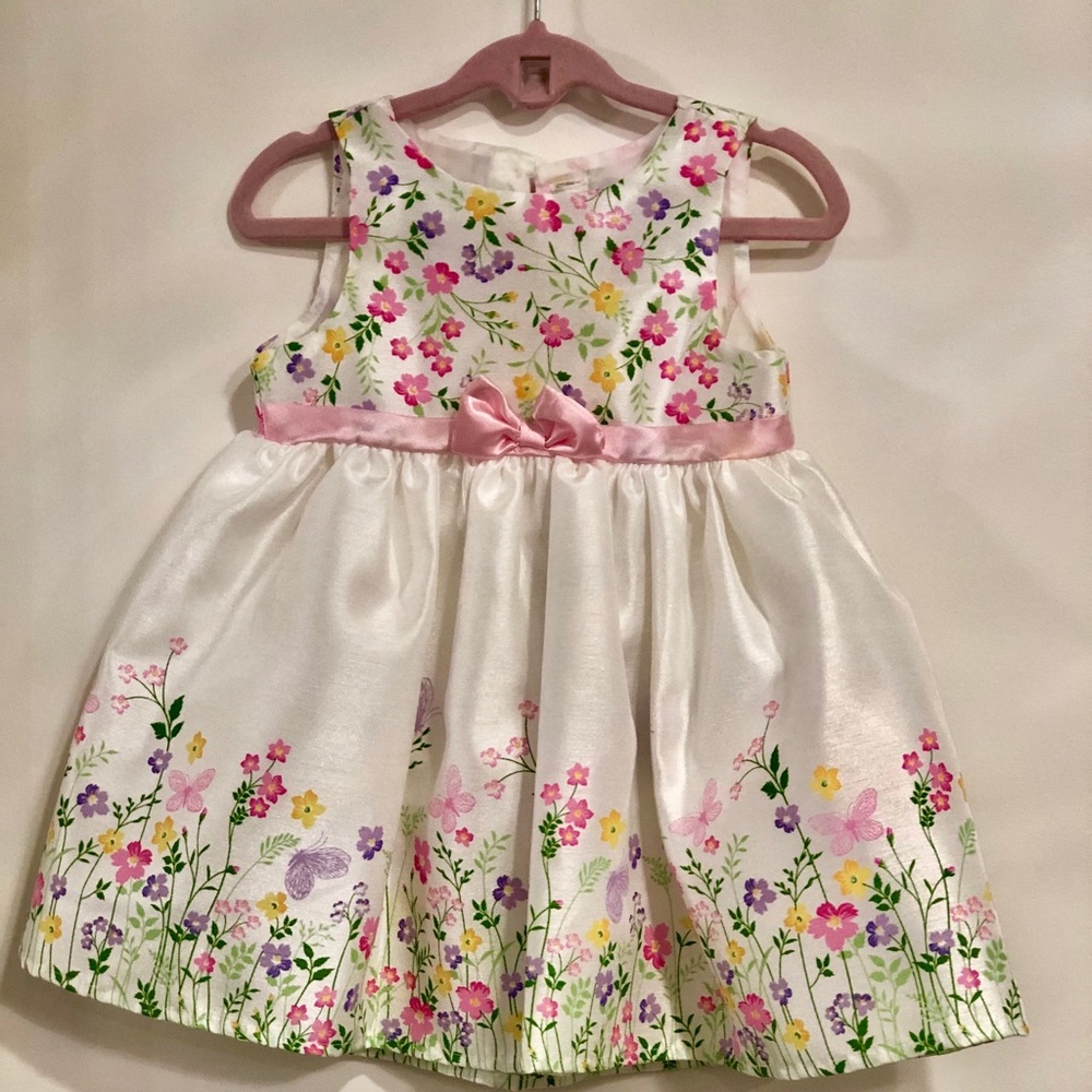3/$30 Nanette Baby Girl floral dress; size 6-9m